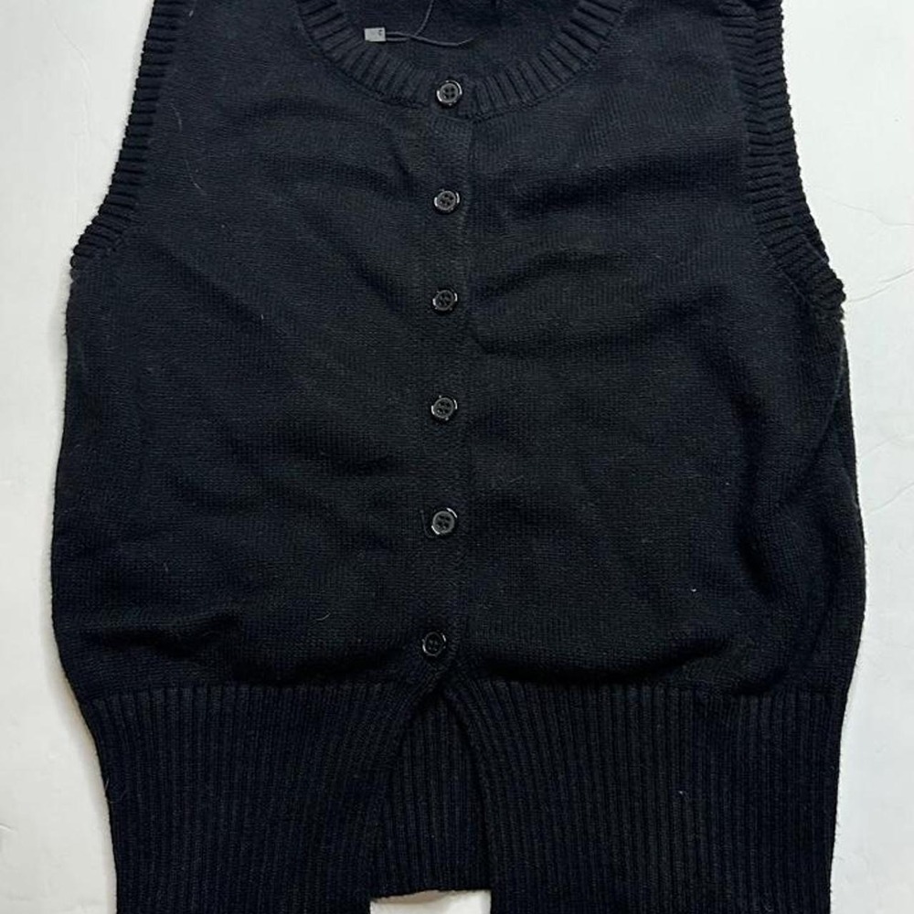 Black Arden B. button up sweater vest